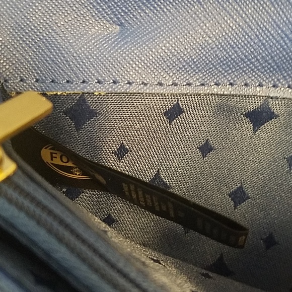 Fossil blue leather wallet - Picture 5 of 5